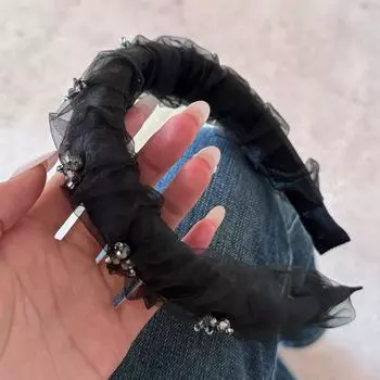 Аксессуары для волос резинки новая повязка на голову для женщин девушки роскошный дизайнер стразы фасинаторы элегантные винтажные обручи популярные новые