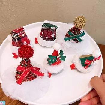 Аксессуары для волос Рождественские подарки Шпилька с рогами Головные уборы Шапки Зажим