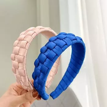 Аксессуары для волос с полями для волос, ткань для рукоделия, однотонная ручная булавка для волос, повязка на голову, широкая