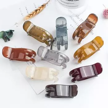 Аксессуары для волос с высоким хвостом, кофейный цвет, маленькая заколка, модная заколка в виде утки, керлинг, заколка для волос для девочек, яркая заколка для волос на лице