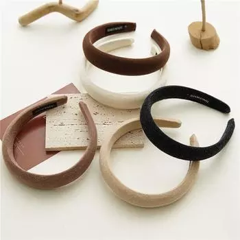 Аксессуары для волос широкая повязка для волос в стиле INS обруч для волос винтажная повязка на голову для женщин и девочек