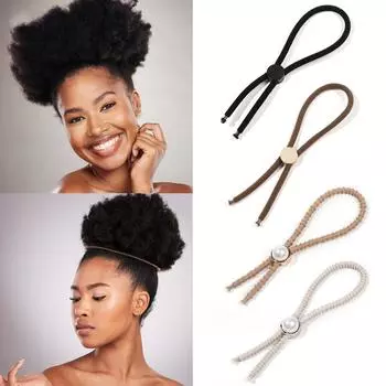 Аксессуары для волос Стайлинг Жемчужные регулируемые резинки для волос Резинки для волос Тюрбан Повязка на голову Конский хвост Дреды Длинные эластичные резинки для волос