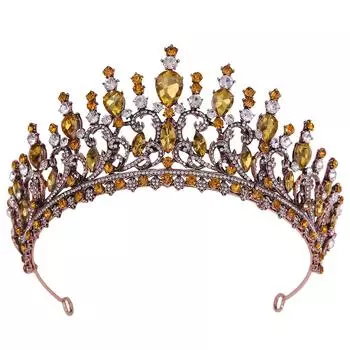 Аксессуары для волос в стиле «лес» повязка на голову с инкрустацией из листьев и кристаллов в стиле барокко свадебная ретро-корона