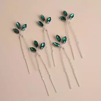 Аксессуары для волос в виде диска, заколка для волос ручной работы, жемчужно-зеленый горный хрусталь, свадебная заколка-вилка, белое свадебное платье, корона, ювелирные изделия