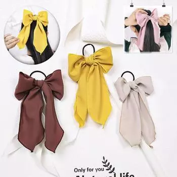 Аксессуары для волос, веревка для волос, шифоновый бант, модный женский галстук, заколки, стример для волос 18*25cm