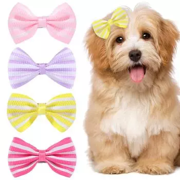 Аксессуары для волос, заколки для волос в виде милых собак, щенков, заколка для волос, банты-бабочки, заколки для волос с бантом
