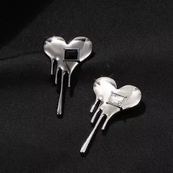 Аксессуары для воротника-булавки Простые украшения Женская брошь Модный дизайн Корейский стиль Брошь Лава Любовь белый