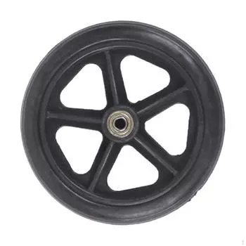 Аксессуары для замены переднего колеса инвалидной коляски Простая сборка Черные ролики 6inch