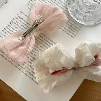 Аксессуары для женщин в стиле Лолиты, корейская заколка для волос, украшение, заколка для волос, бант, шпилька для волос