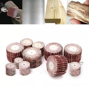 Аксессуары Dremel Наждачная бумага Шлифовальный лепестковый полировальный круг Шлифовальный диск Шторка полировальный круг для вращающегося инструмента 10Pcs10MM 80Grit коричневый