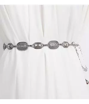 Аксессуары Французская Ретро Металлическая Поясная Цепочка Женская Цепочка Ремень Украшение С Юбкой Рубашкой Брюками Цепочка