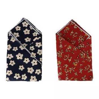 Аксессуары Галстук с цветочным принтом Шелковый шарф Печатный шарф Шарфы в корейском стиле Маленький квадратный шарф E