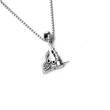 Аксессуары Хип-хоп ожерелье из нержавеющей стали топор кулон титановая сталь орхидея цепь для мужчин