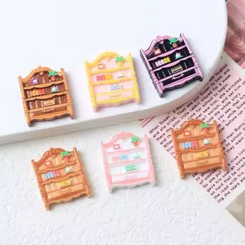 Аксессуары из цветной смолы: Сделай сам книжный шкаф с мультяшным рисунком, чехол для телефона с кремовым клеем, украшения из шпилек темный кофе