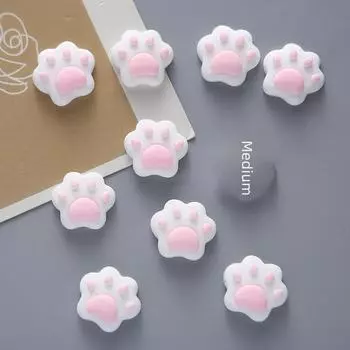 Аксессуары из кремовой смолы «Коготь мультяшного кота» для чехлов для телефонов, аксессуаров для волос и канцелярских принадлежностей своими руками Numb claws