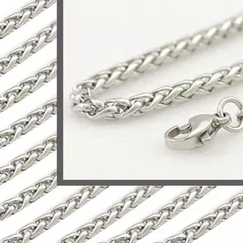 Аксессуары из нержавеющей стали Серебряная мужская цепочка Keel одинарная цепочка ожерелье 50cm