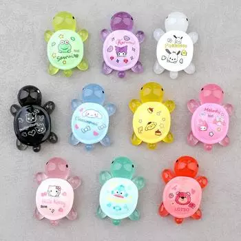 Аксессуары из смолы «Саньлюоу светящаяся черепаха»: Пара украшений своими руками и материал для корпуса мобильного телефона 2# Luminous 21mm (grid turtle)