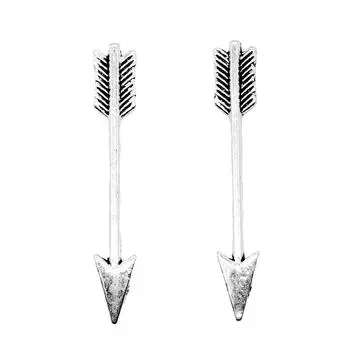 Аксессуары Ювелирный бренд: WYISYWG Подвески со стрелками антикварного серебра 30x5 мм, 20 шт.