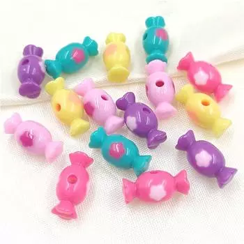 Аксессуары Мода 10 шт. Вертикальные отверстия DIY Ювелирные материалы Цветочные конфетные бусины для браслета, ожерелья, изготовление акрила розы красного