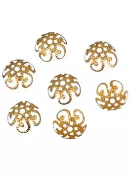 Аксессуары, модные аксессуары для изготовления ювелирных изделий, 100 шт./200 шт., концевые бусины, колпачки, полые цветы, своими руками, прическа золотистый