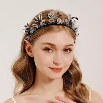 Аксессуары Модные и универсальные повязки на день рождения. Высококачественные милые и крутые аксессуары для волос. Женские повязки на голову ручной работы из бисера и хрустальных цветов.