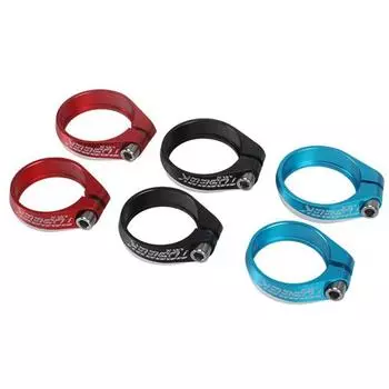 Аксессуары MTB быстросъемный хомут для подседельного штыря велосипеда хомуты для подседельного штыря велосипеда фиксирующий зажим пряжка 34.9MM красный
