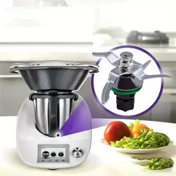 Аксессуары Нож для смешивания для Thermomix Knife TM5 TM6 Сменное лезвие для Thermomix Vorwerk TM5 Кухонный комбайн индиго