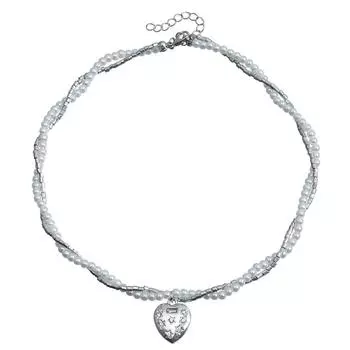 Аксессуары Обернутый барочный жемчуг Любовь Двойное ожерелье Женское Универсальное Легкая роскошь Темперамент Цепочка для ключиц