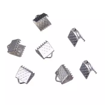 Аксессуары Обжимные концы шнура ручной работы Crat 6/8/10 мм Высококачественная фурнитура для ожерелья, браслета для изготовления ювелирных изделий Металлические аксессуары 8mm