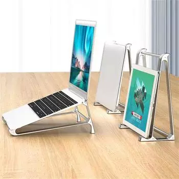 Аксессуары Охлаждающая подставка Подставка для ноутбука Кронштейн для планшета Настольная подставка для ноутбука Подставка для ноутбука серебряный