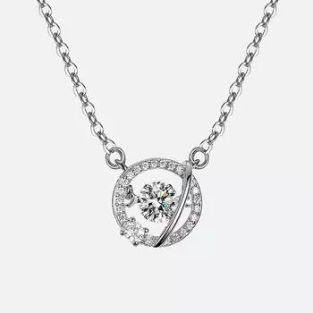 Аксессуары Ожерелье с бьющимся сердцем для женщин, круглая подвеска, корейское издание, модная персонализированная цепочка на ключицу для женщин