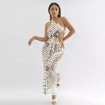 Аксессуары, персонализированная длинная цепочка для тела без спины, креативные нишевые аксессуары для длинного платья с пайетками для женщин