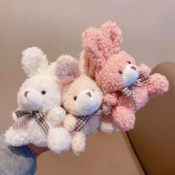 Аксессуары плюшевая милая кукла медведь веревка для волос плюшевый кролик хвост резинка