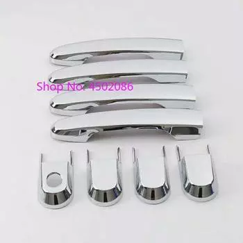 Аксессуары подходят для 2005 2006 2007 2008 2009 Hyundai Tucson хромированная дверная ручка защелка крышка молдинг отделка 2 hole