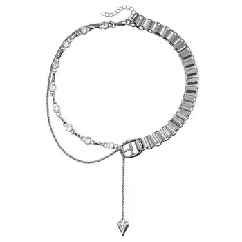 Аксессуары Премиум Merry Su Love Clavicle Chain Crystal Chain Light Luxury Splicing ожерелье для женщин