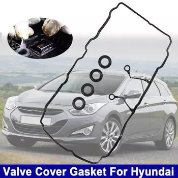 Аксессуары Прокладка крышки клапана двигателя для Hyundai Elantra Kia Soul Sportage Forte Optima i30 Estate Lantra 1.8L 2.0L 2000-2020 224412E000 22443-23000 чёрный