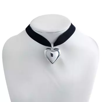 Аксессуары Простой Холодный Фланель Любовь Ошейник Ожерелье Французское Милое Сердце