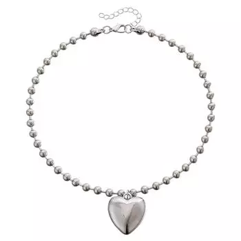 Аксессуары Простой Красный Большой Любовь Коровья Кожа Веревка Ожерелье Французский Холодный Ветер Сердце Ожерелье Женщин