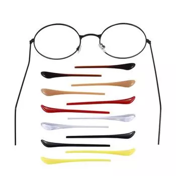 Аксессуары Противоскользящие ножки Чехол для солнцезащитных очков Чехол для очков Заушник Противоскользящий чехол для очков Ножка чёрный