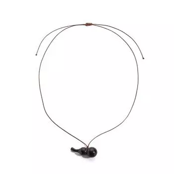 Аксессуары Ретро Деревянная Тыква Кулон Длинное Ожерелье Женский Простой Универсальный Свитер Цепь