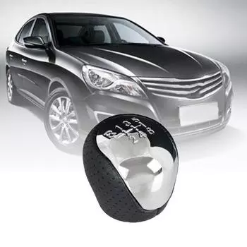 Аксессуары Ручка переключения передач Черная искусственная кожа для Hyundai I30 Ix35 Внутреннее оснащение 1 шт. 2842231696 Прочный Изысканный CHINA
