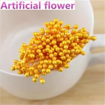 Аксессуары Ручное украшение Цветы Тычинки Искусственные бусины Разноцветная смола 80PCS чёрный