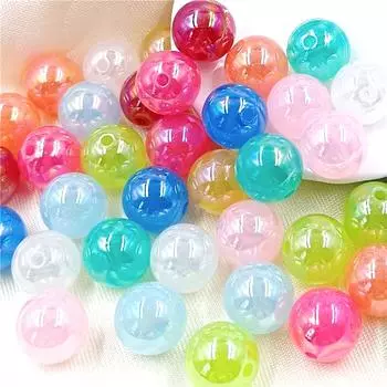 Аксессуары ручной работы, ожерелье, браслет, AB, заколка для волос, круглые бусины, изготовление ювелирных изделий, сделай сам, 10 шт., волшебное желе, цвет, мода вино красного