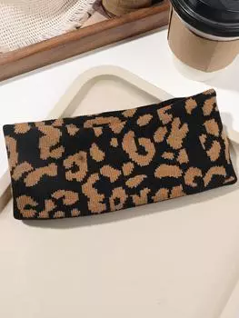 Аксессуары с леопардовым принтом, повязка для волос для йоги, повязка для волос, эластичная ткань для занятий спортом в спортзале для женщин и девочек