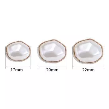 Аксессуары с жемчужными пуговицами Женские топы Одежда Пальто Красивые декоративные пуговицы Универсальные высококачественные свитера Кардиган Маленькие пуговицы 1#*17mm