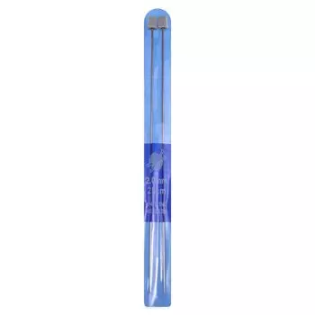 Аксессуары Сделай сам Вязание свитера Вязальные инструменты Крючки для вязания Крючки для вязания из металла Прямые вязальные спицы 25cm-2.0mm