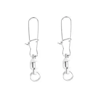 Аксессуары Шариковый вертлюг с шарикоподшипником, защелка, соединитель для рыболовной лески, рыболовные вертлюги 0