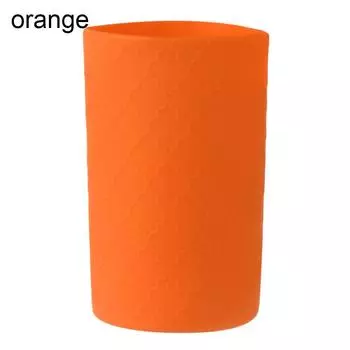 Аксессуары Силиконовый Спортивный Чехол для Чашки Нижний Рукав Чехол для Бутылки Чехол для Бутылки с Водой Противоскользящий оранжевый