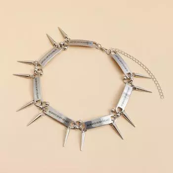 Аксессуары Тяжелый металл Холодный ветер Заклепки воротник Панк Стиль Изысканная детка колье колье