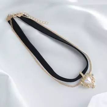 Аксессуары, воротник в аристократическом стиле, женское колье с искусственным жемчугом Love Velvet золотой